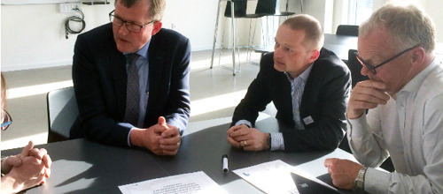 Hans Østergaard, Ole Hørlyck fra Vestas, Hans Jørn Mikkelsen, erhvervsdirektør